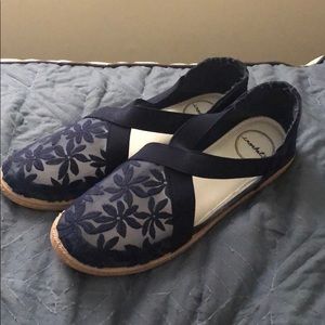 Crochet see through ballerina flats